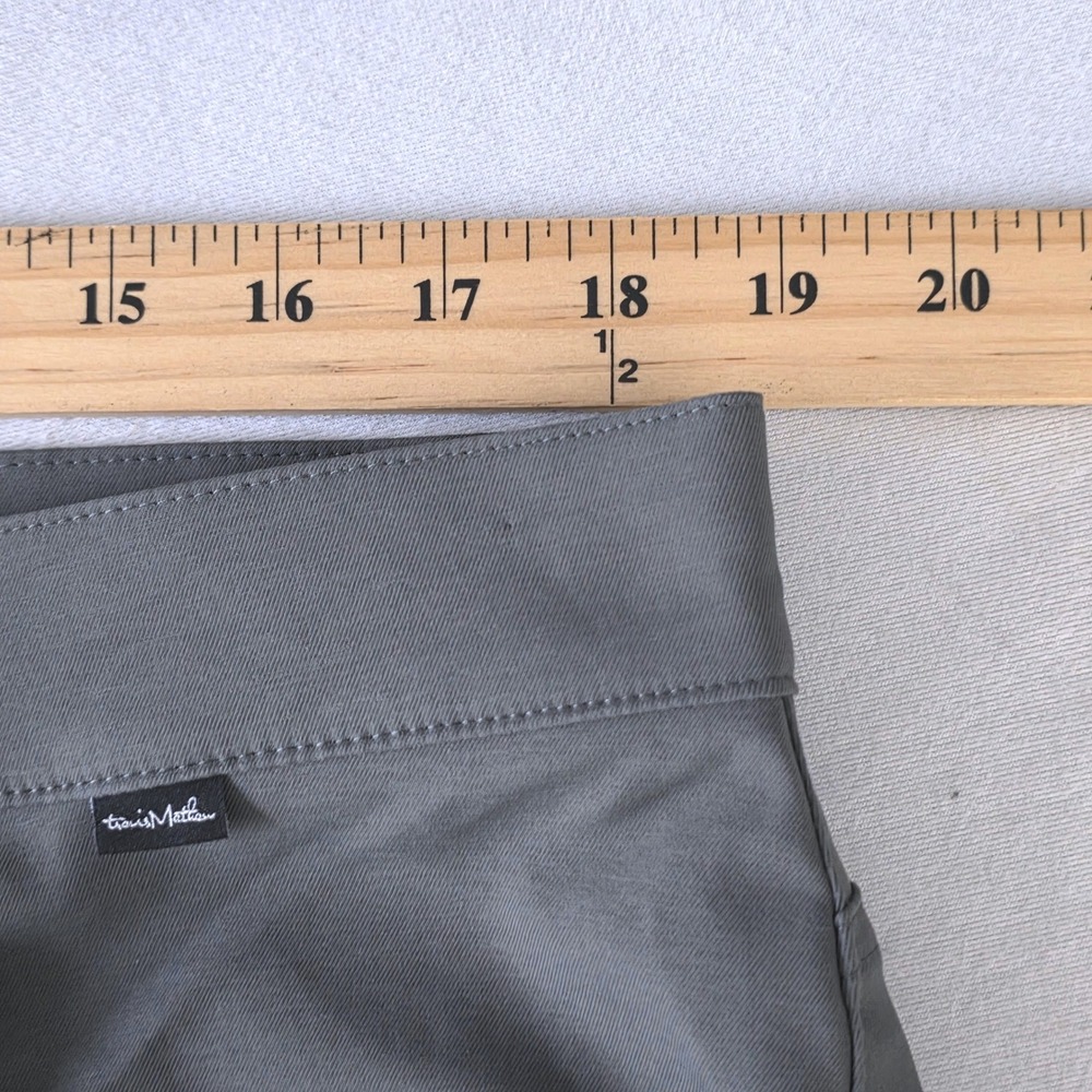 Travis Mathew Mens Green Grey Performance Golf Pants 5-Pocket Size 38X32 - Picture 9 of 10